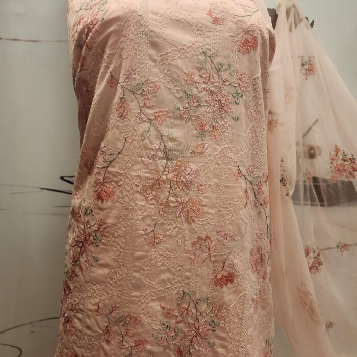 Premium Embroidered Festive 3-Piece Suit